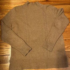 Old Navy Mock Neck
Pointelle Sweater Tan